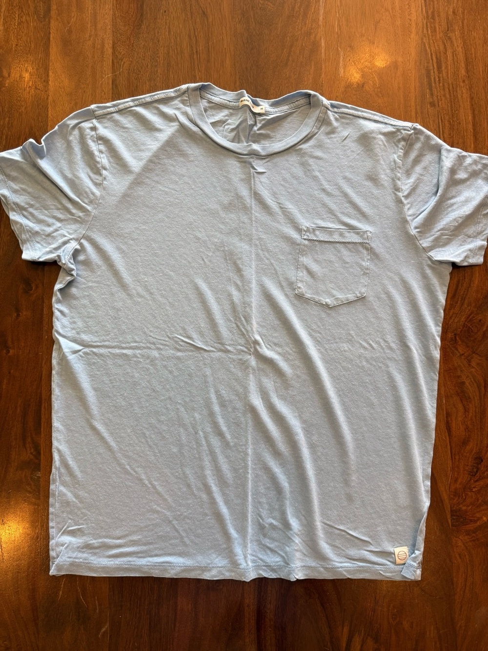 Marine Layer Light Blue Short-Sleeve Pocket Tee